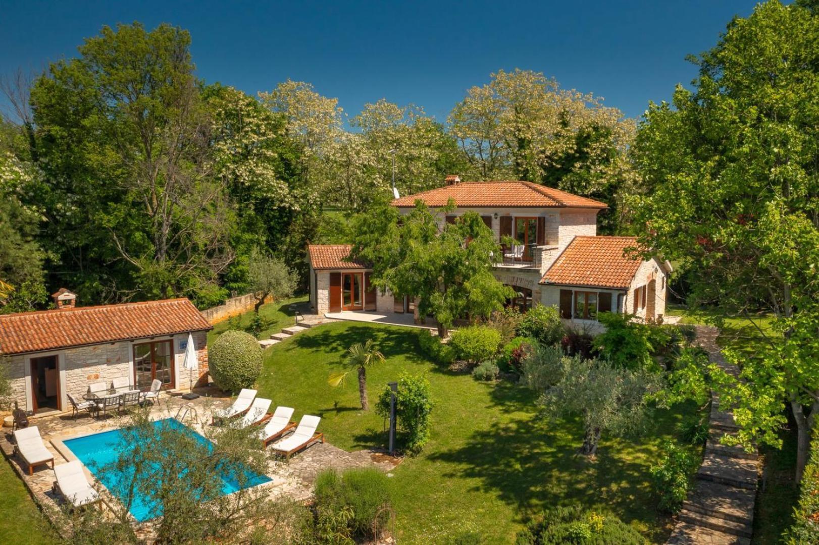 Rustic Villa Cehici With Pool In Sveti Lovrec Jehnici Esterno foto